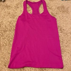 lululemon swiftly tech racer back tank top, magenta purple